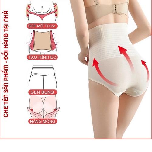 Quần Gen Bụng Định Hình Chất Su Lạnh 3D Chống Cuộn - Quần gen su đúc kháng khuẩn không lộ viền