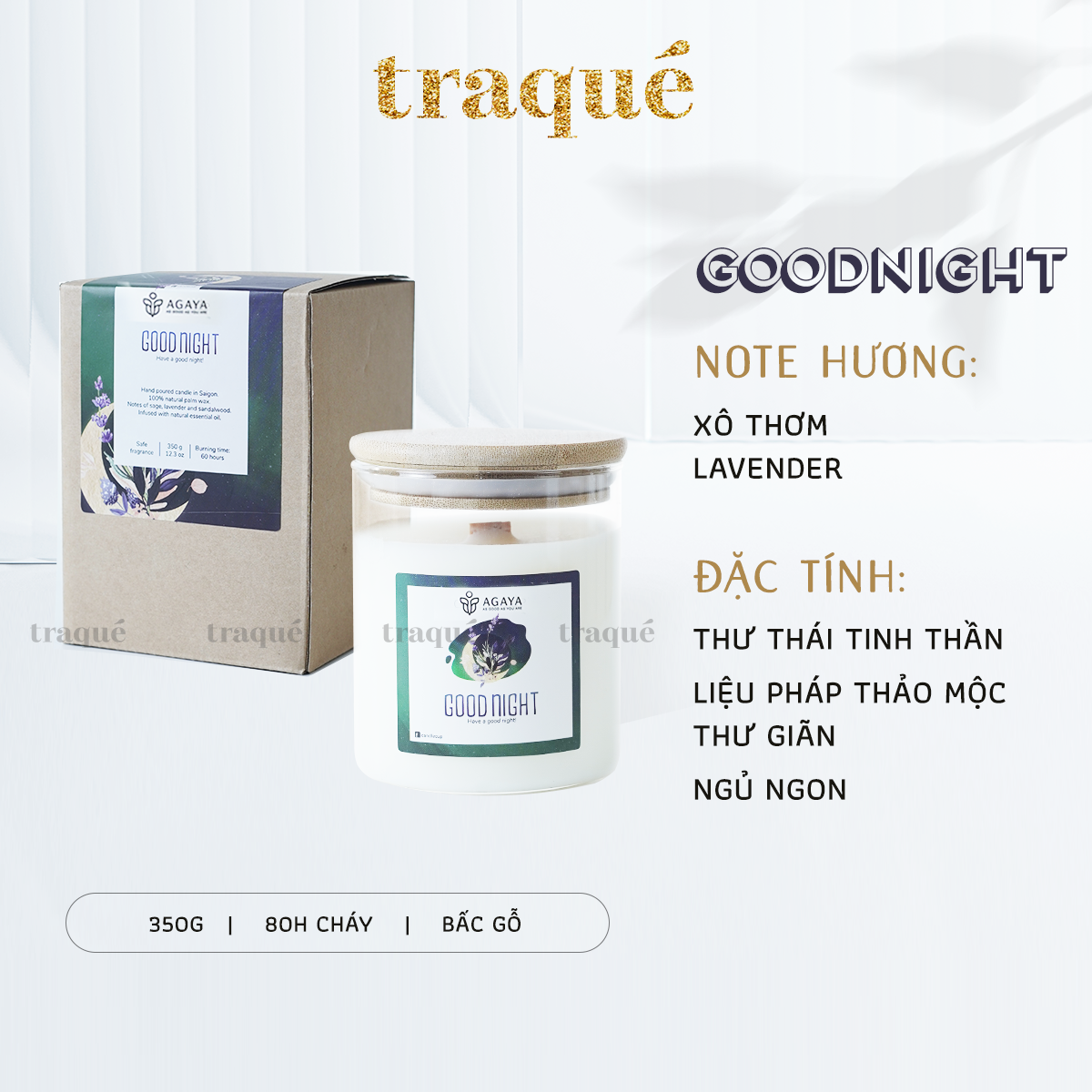 Nến thơm tinh dầu cao cấp không khói an toàn Candle Cup - GOODNIGHT - L - 350G