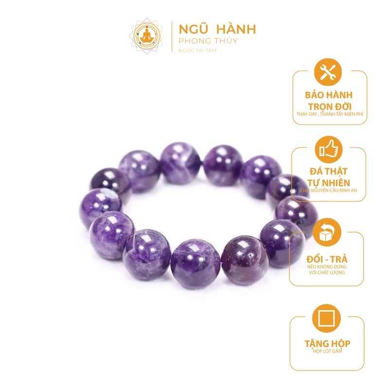 Vòng Tay Đá Thạch Anh Tím 8mm phong thủy