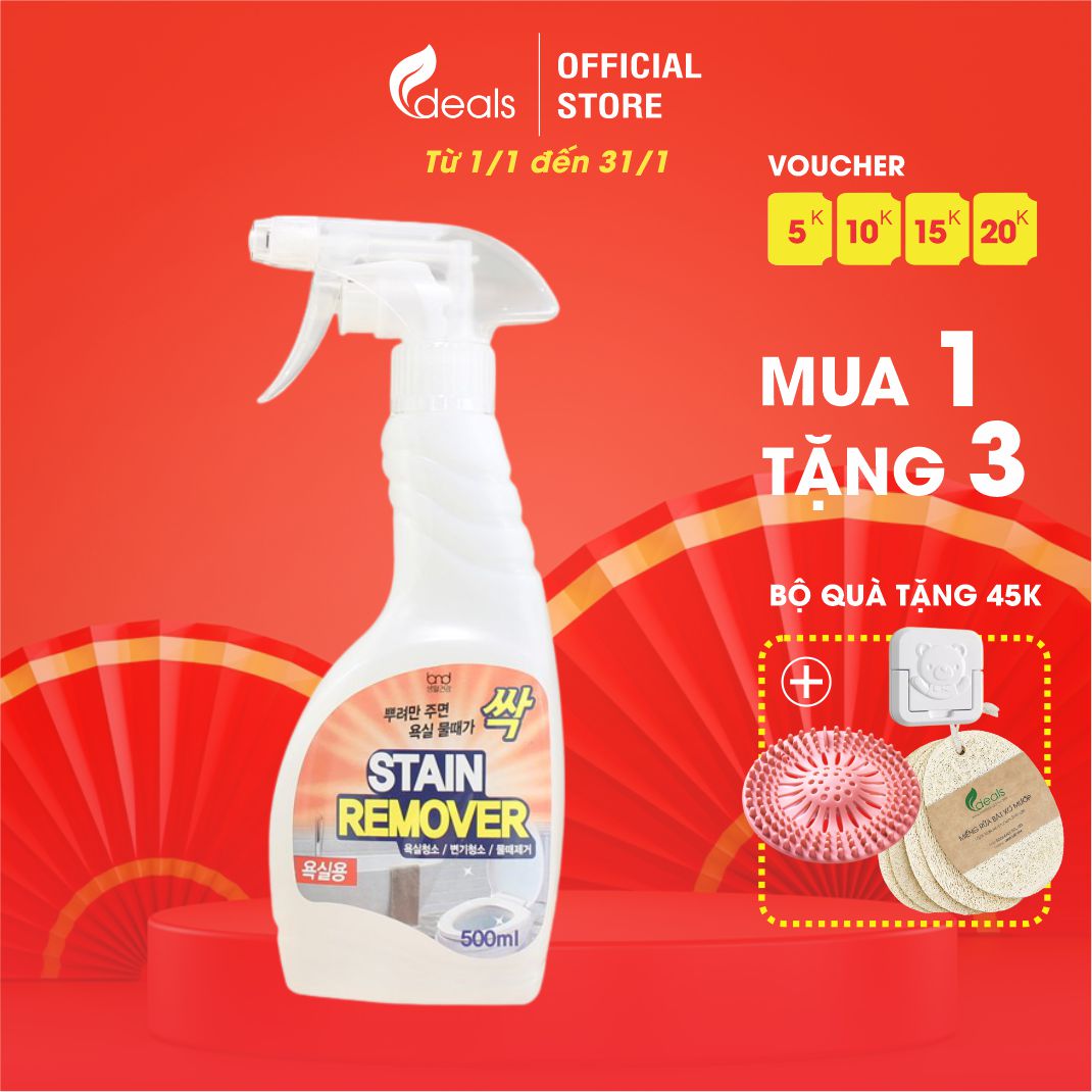 Dung Dịch Hữu Cơ Tẩy Ố, Khử Mùi Nhà Vệ Sinh Detergent Revolution STAIN REMOVER - Chai 500ml