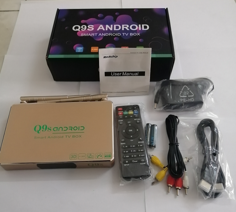 Đầu box Q9s mới 2021 chạy hệ điều hành ATV ram 2GB rom 16G dùng cho mọi tivi CHÍNH HÃNG