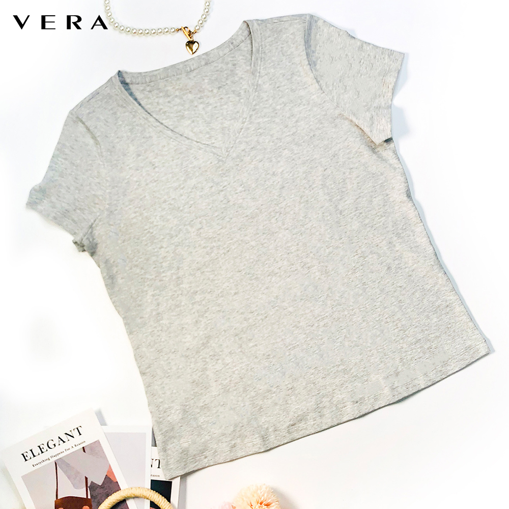 Áo T - shirt Vera Cotton 4c trơn - V0483