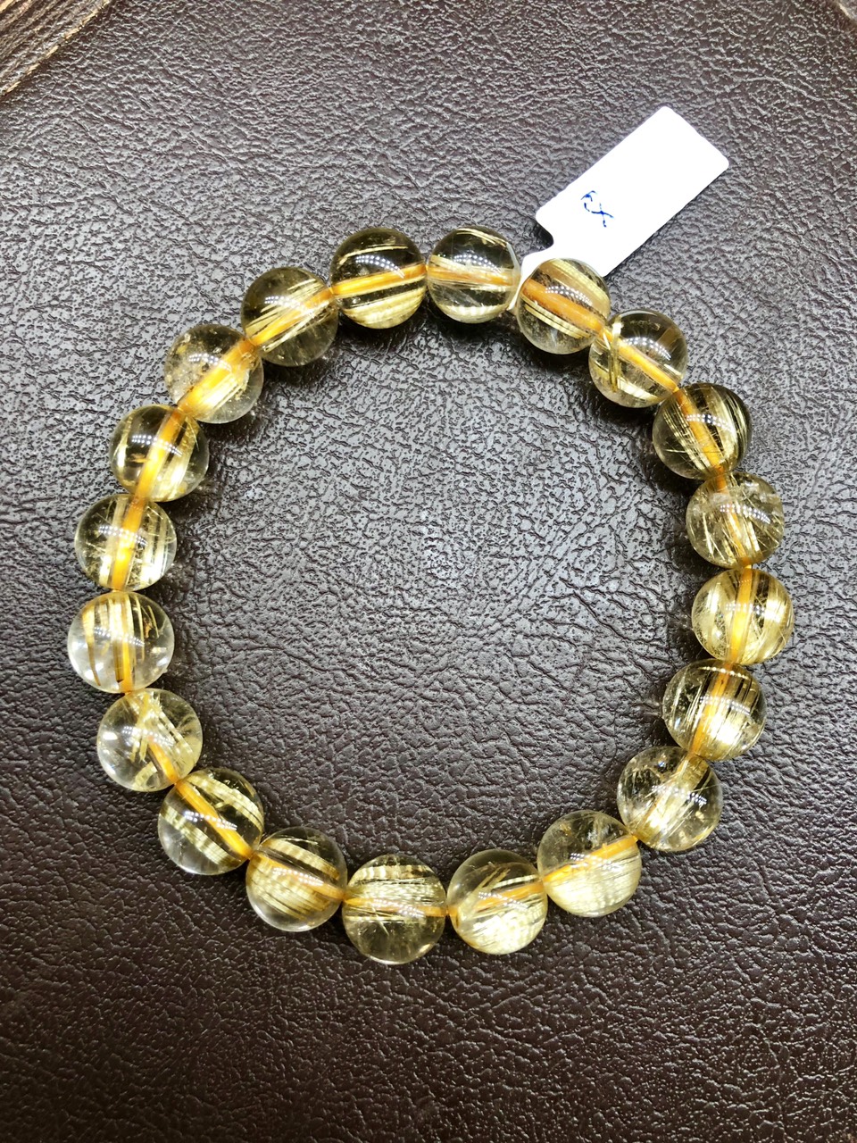 Vòng Tay Đá Thạch Anh Tóc Vàng - BATVV008-9.5mm