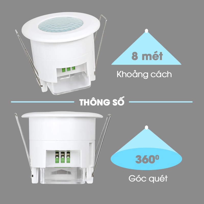 Bật đèn tự động gắn trần KONO KN-SA18