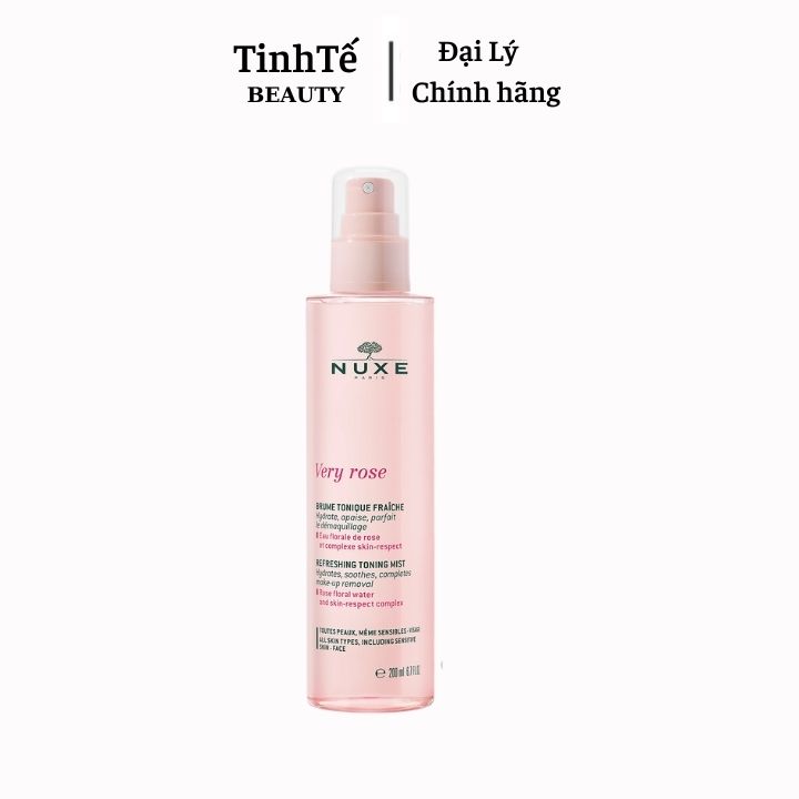 Xịt khoáng dưỡng ẩm Nuxe Very Rose Refreshing Toning Mist 200ml