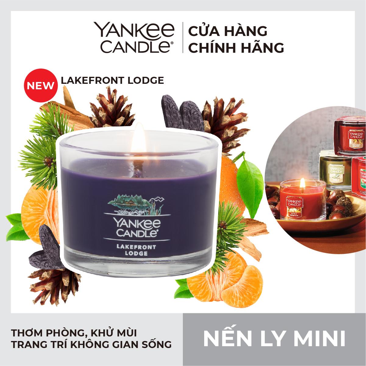 Nến ly mini Yankee Candle (37g) - Lakefront Lodge