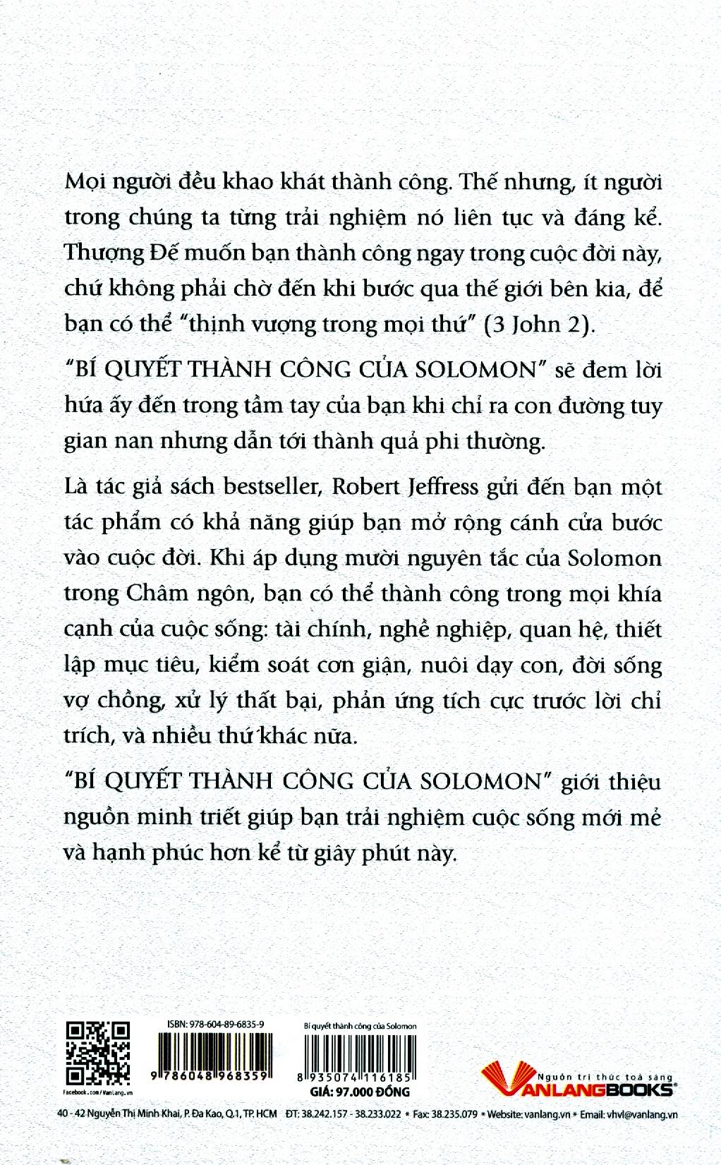 Bí Quyết Thành Công Của Solomon