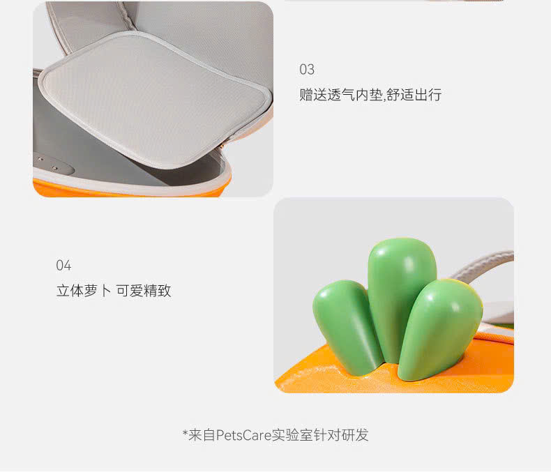 BA LÔ CÀ RỐT DỄ THƯƠNG DÀNH CHO THÚ CƯNG CHÓ MÈO