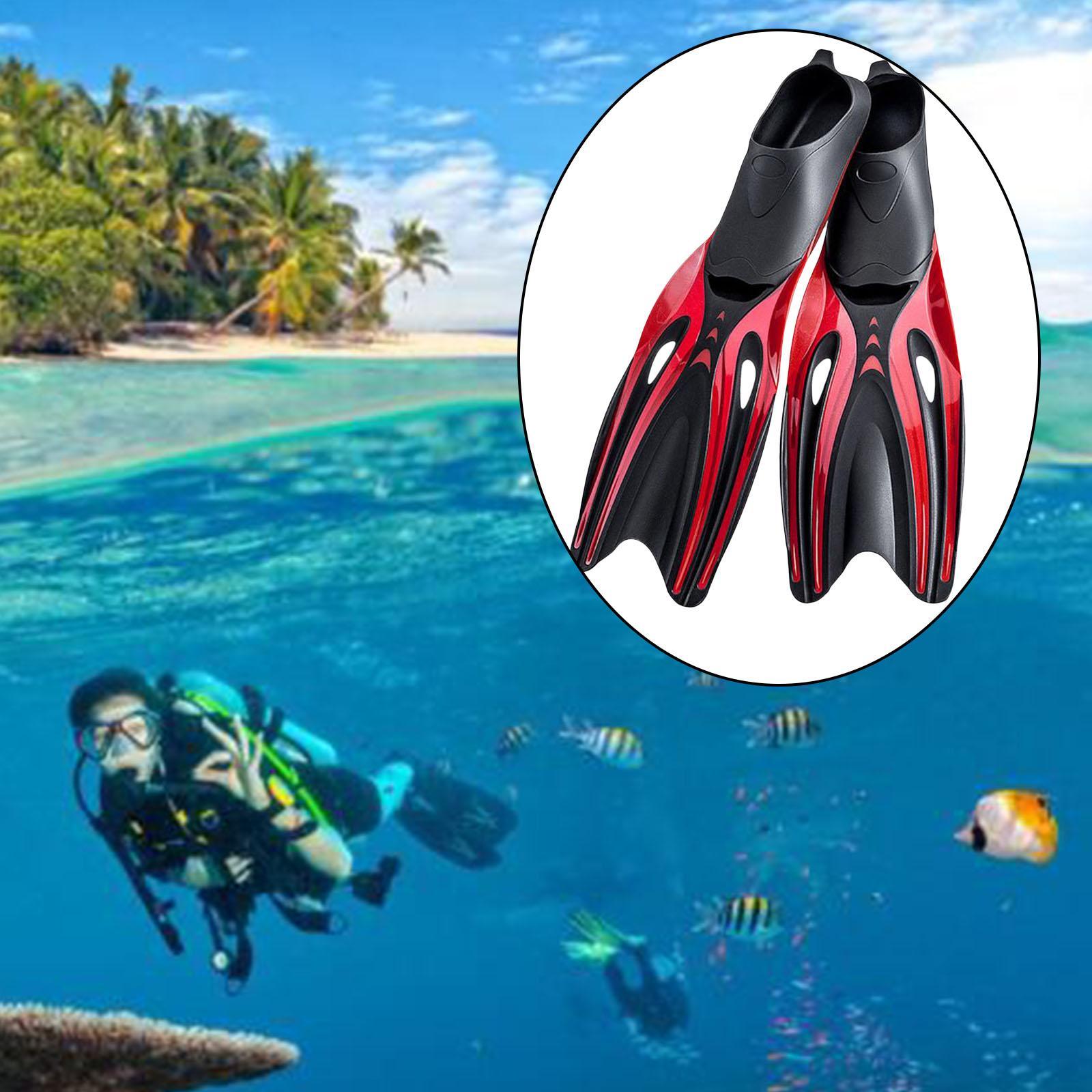 Adult Diving Water Sports Beginner Swim Snorkeling Red