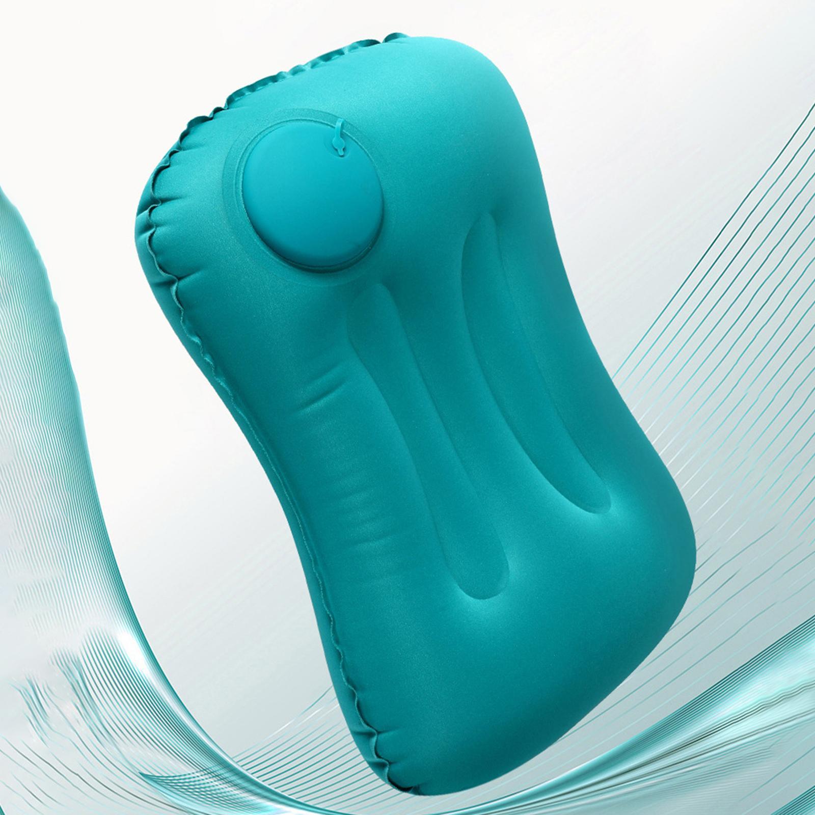 Compact Travel Pillow Packable Inflating Inflatable Pillow for Desk Rest Hiking Camping