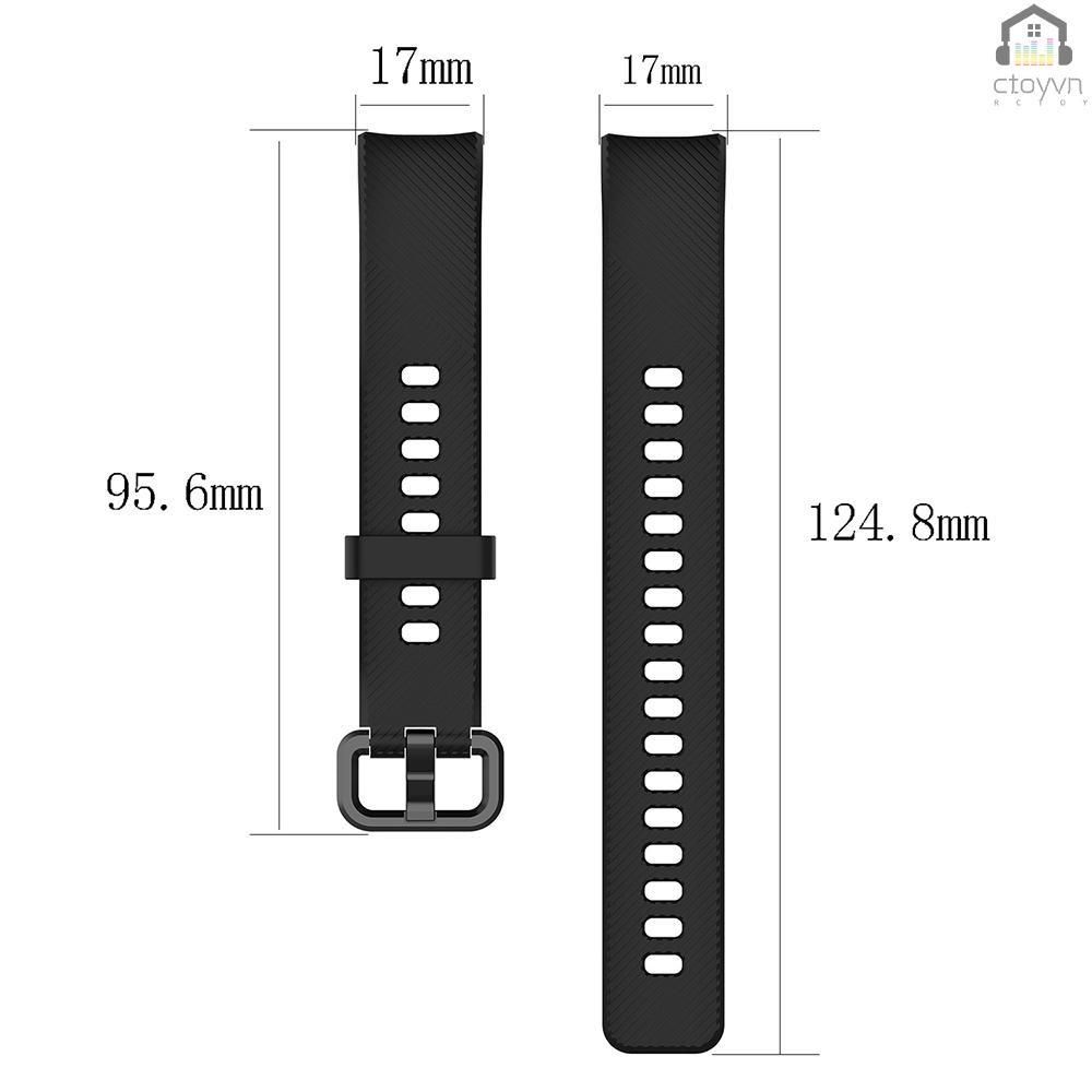 Dây đeo silicone thay thế cho đồng hồ thông minh honor band 4/Band 5