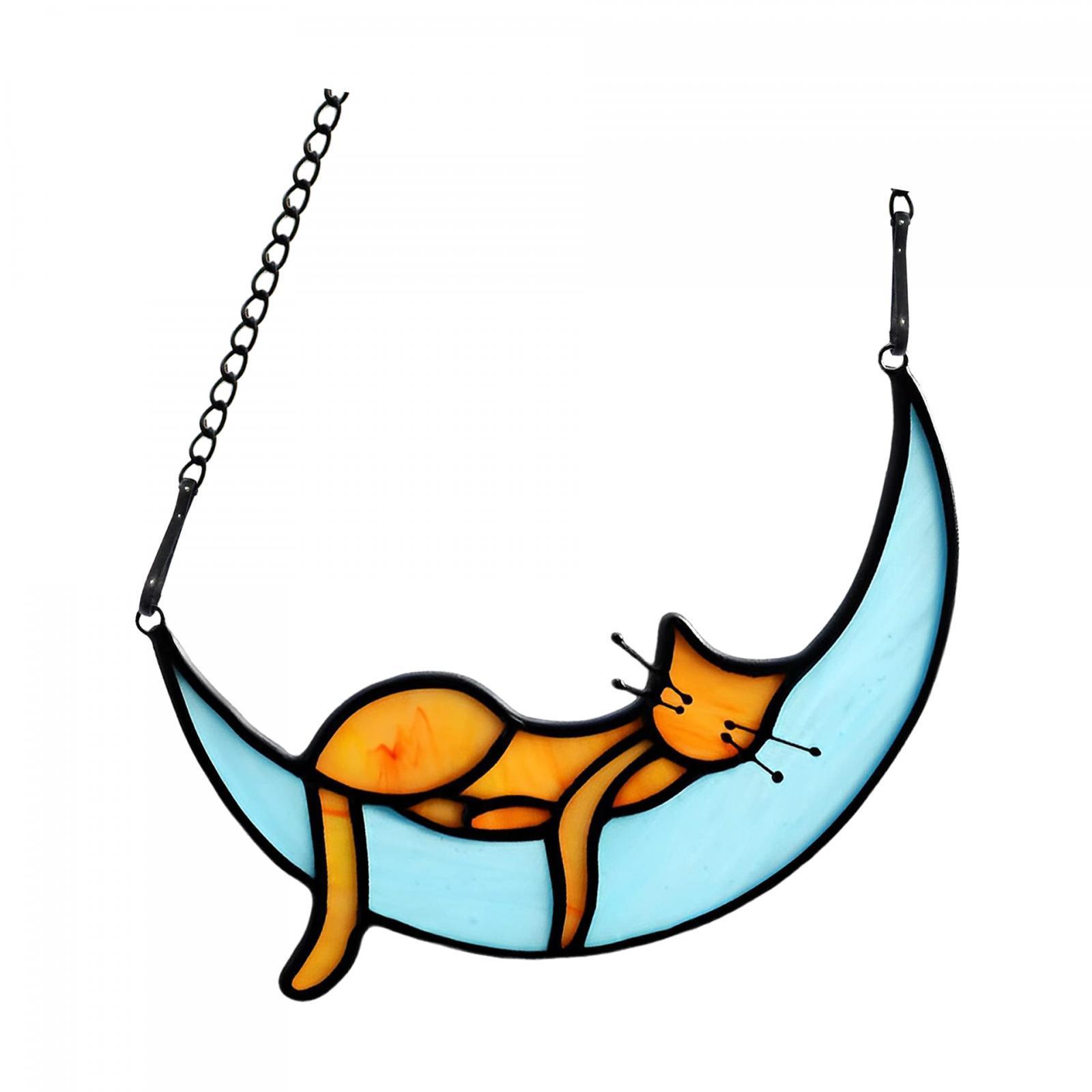 2pcs Stained Glass Window Hangings for Wedding Party Wall.