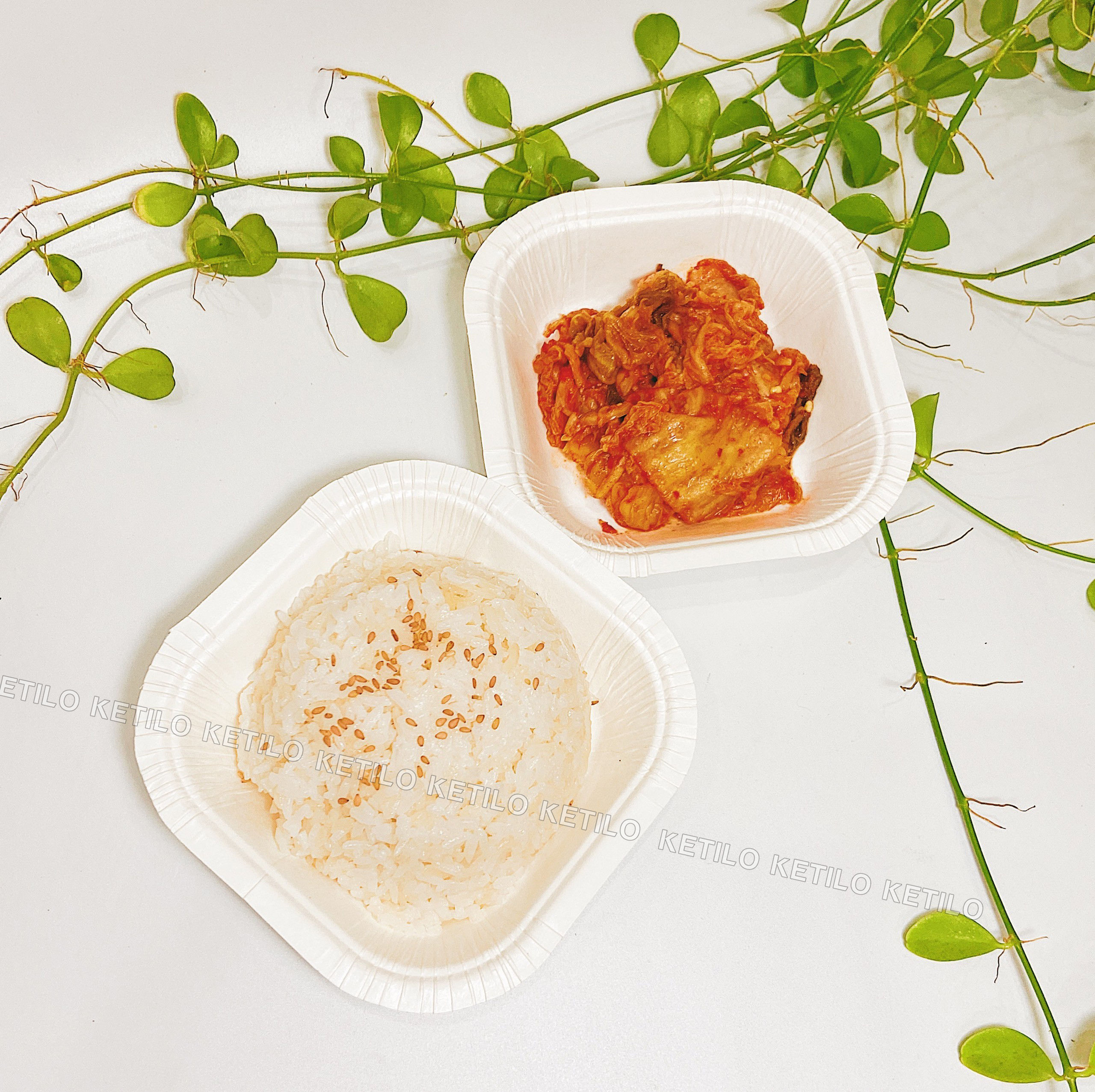 Set 100 Khay Giấy FEST CHOICE 13x13 cm THÁI LAN Hàng Nhập Khẩu Cao Cấp, Dùng 1 Lần Tiện Lợi, An Toàn