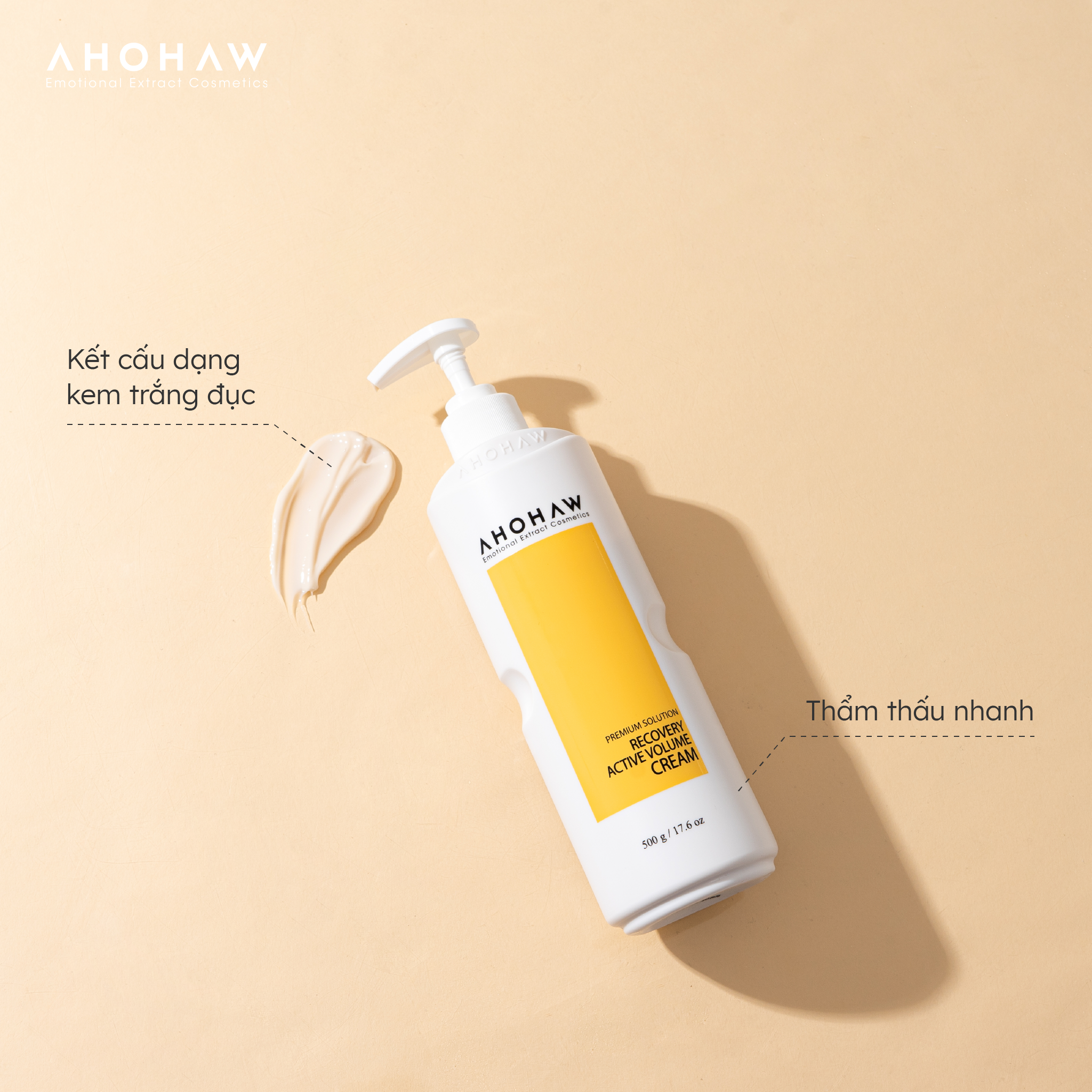 Kem Dưỡng Chống Lão Hóa Chuyên Sâu Ahohaw Premium Solution - Hàng Chính Hãng