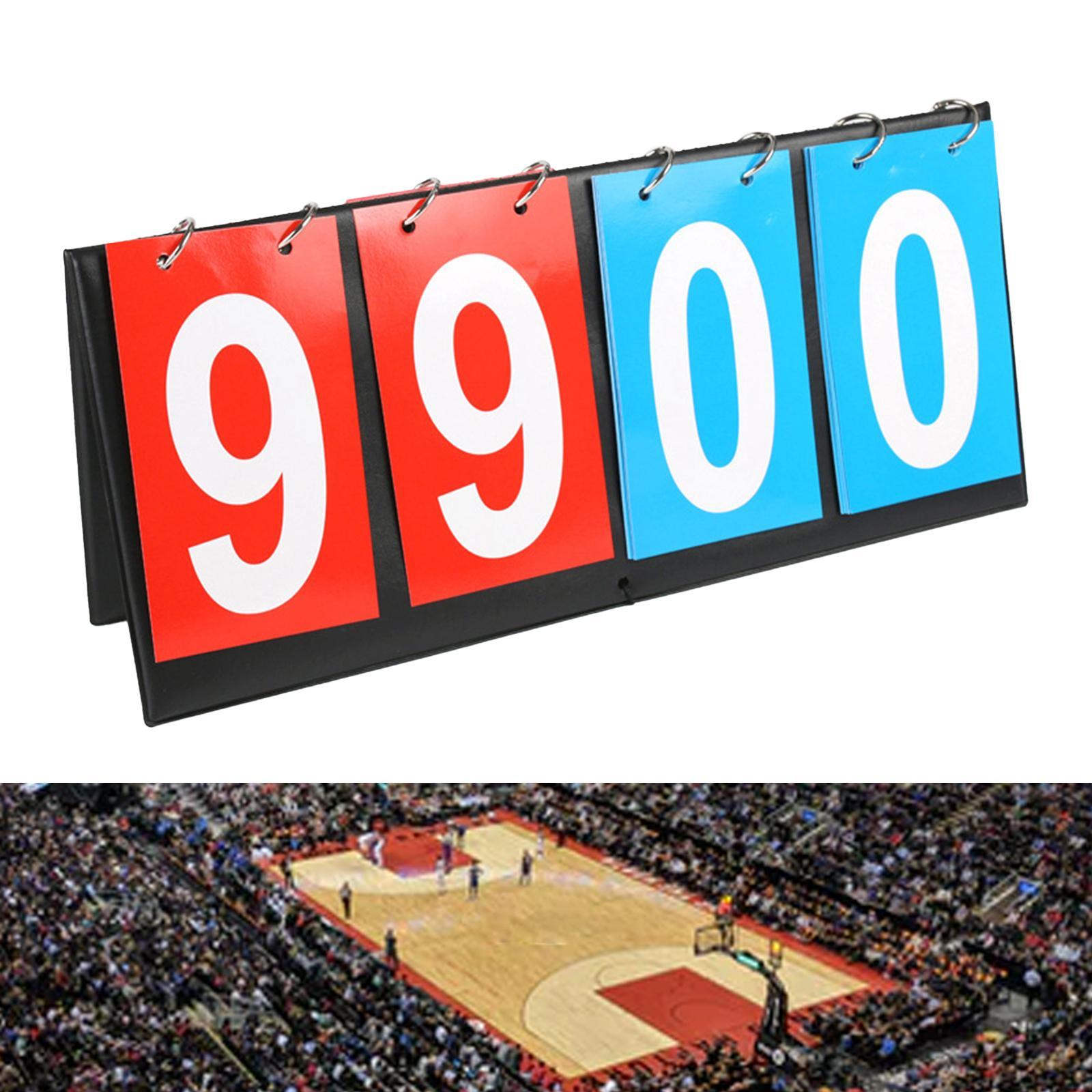 Portable Score Keeper Tabletop Scoreboard for Basketball Outdoor Sports