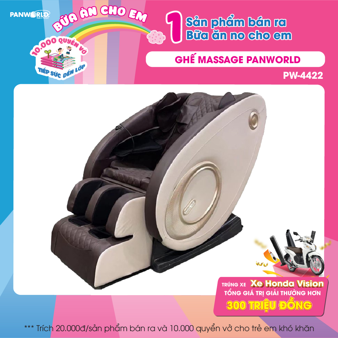 Ghế massage cao cấp Panworld PW-4422 thương hiệu Thái Lan - Hàng chính hãng