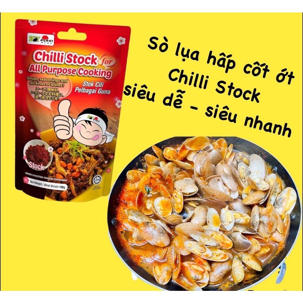 Cốt ớt đa dụng Chilli Stock - Soy Asahi - Nấu lẩu - Tẩm ướp chiên nướng - Hấp - Không chất bảo quản