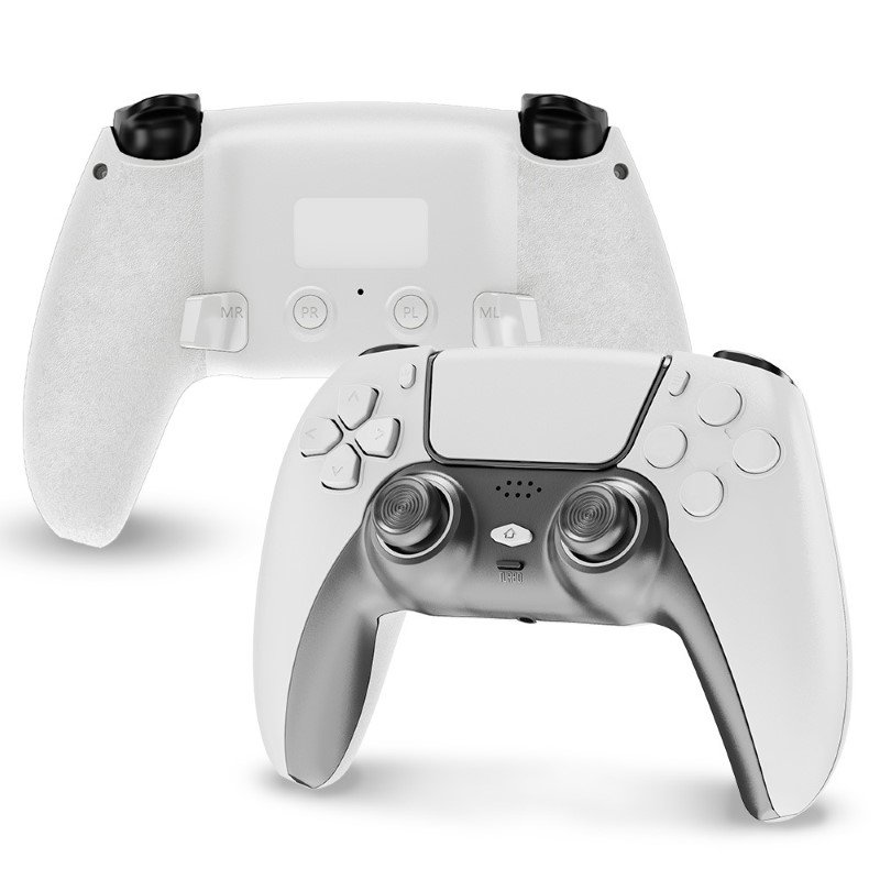 Gamepad Không dây Bluetooth PS4 T411 White cho máy tính - điện thoại - máy game - Pin Sạc TypeC