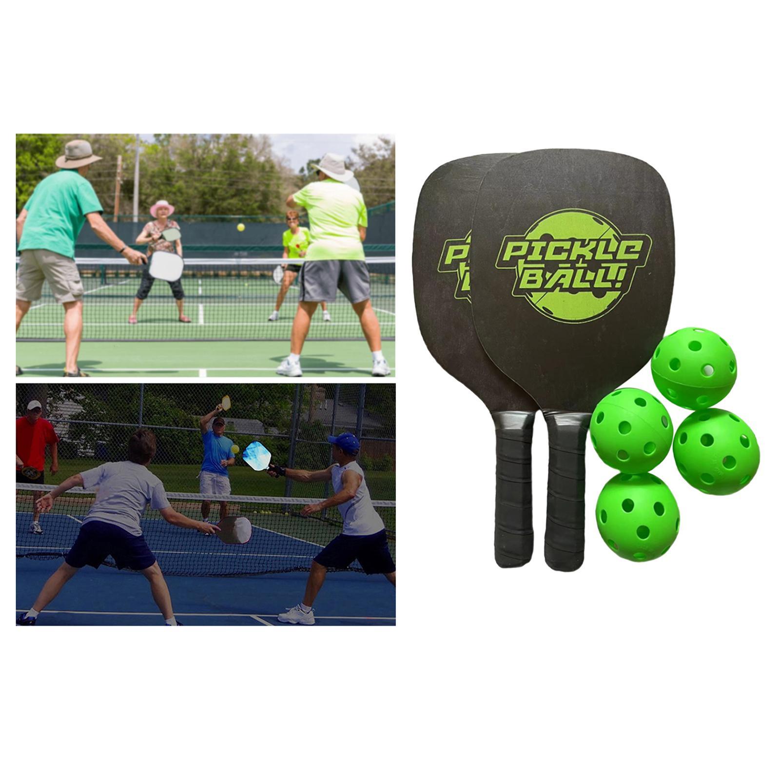 Portable Paddle Set Rackets 4 s, Honeycomb Core for Outdoor ,Men Women, Beginners