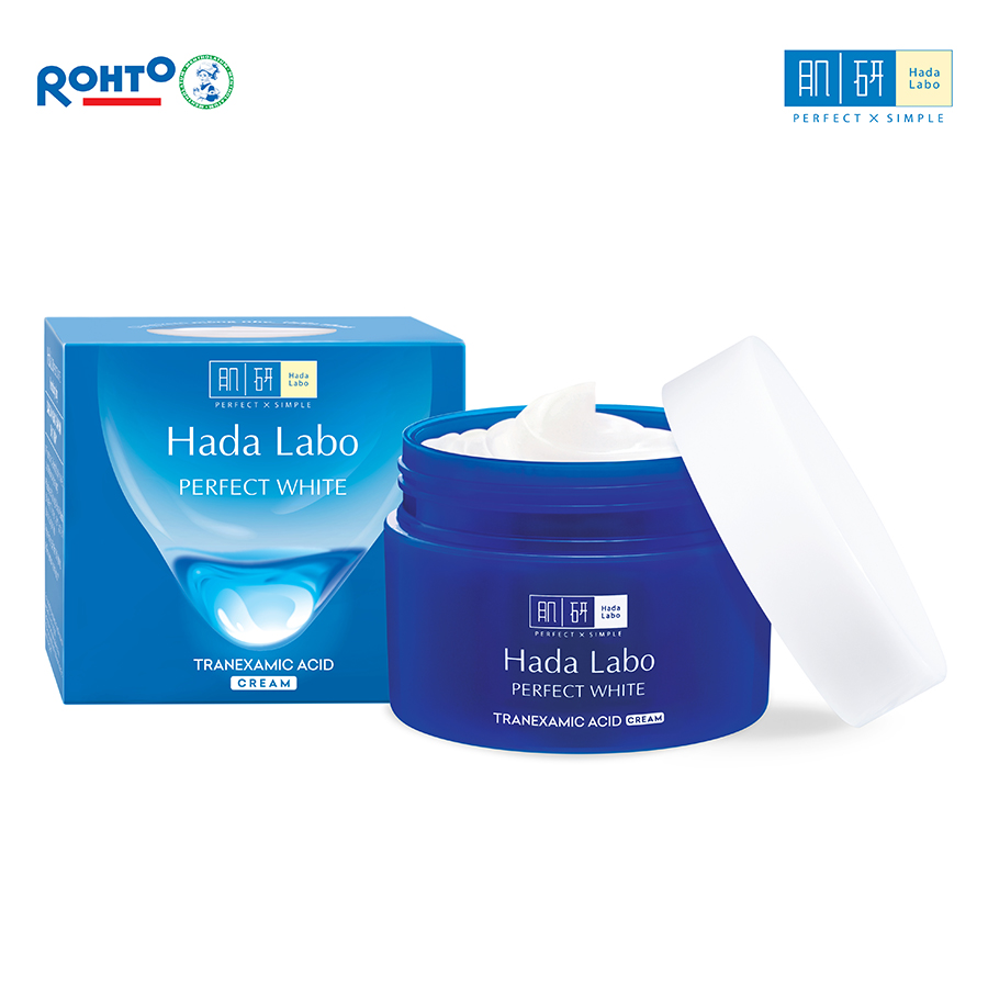 Kem Dưỡng Trắng Da Tối Ưu Hada Labo Perfect White Tranexamic Acid 1% Cream 50g