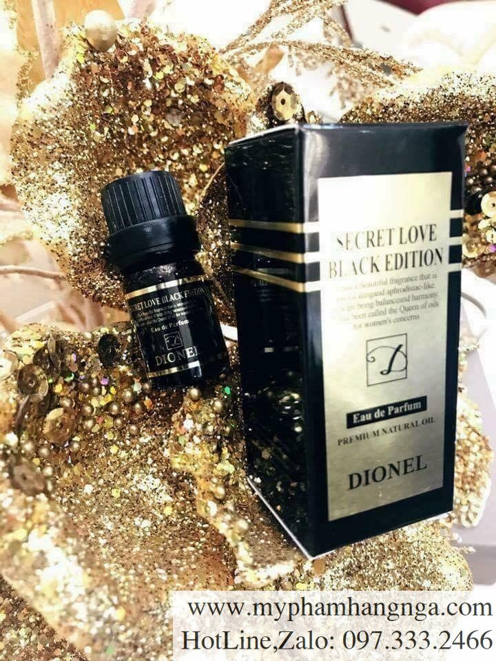 Nước Hoa Vù.ng K.ín Hương Hoa Hồng Ngọt Ngào Lãng Mạn DIONEL Secret Love Original Black Edition Inner Perfume 5ml