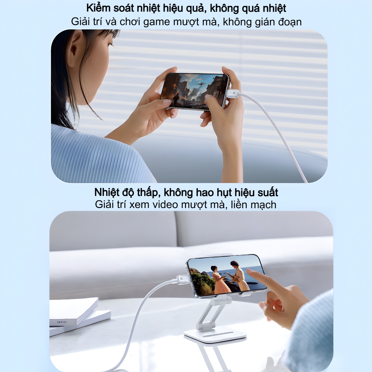 Cáp Sạc Nhanh Và Truyền Dữ Liệu Type C to Type C Baseus Crystal Clear 100W - Hàng chính hãng