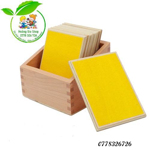 Tấm xúc giác Montessori (bộ 10) - Touch Boards With Box (sets of 10)