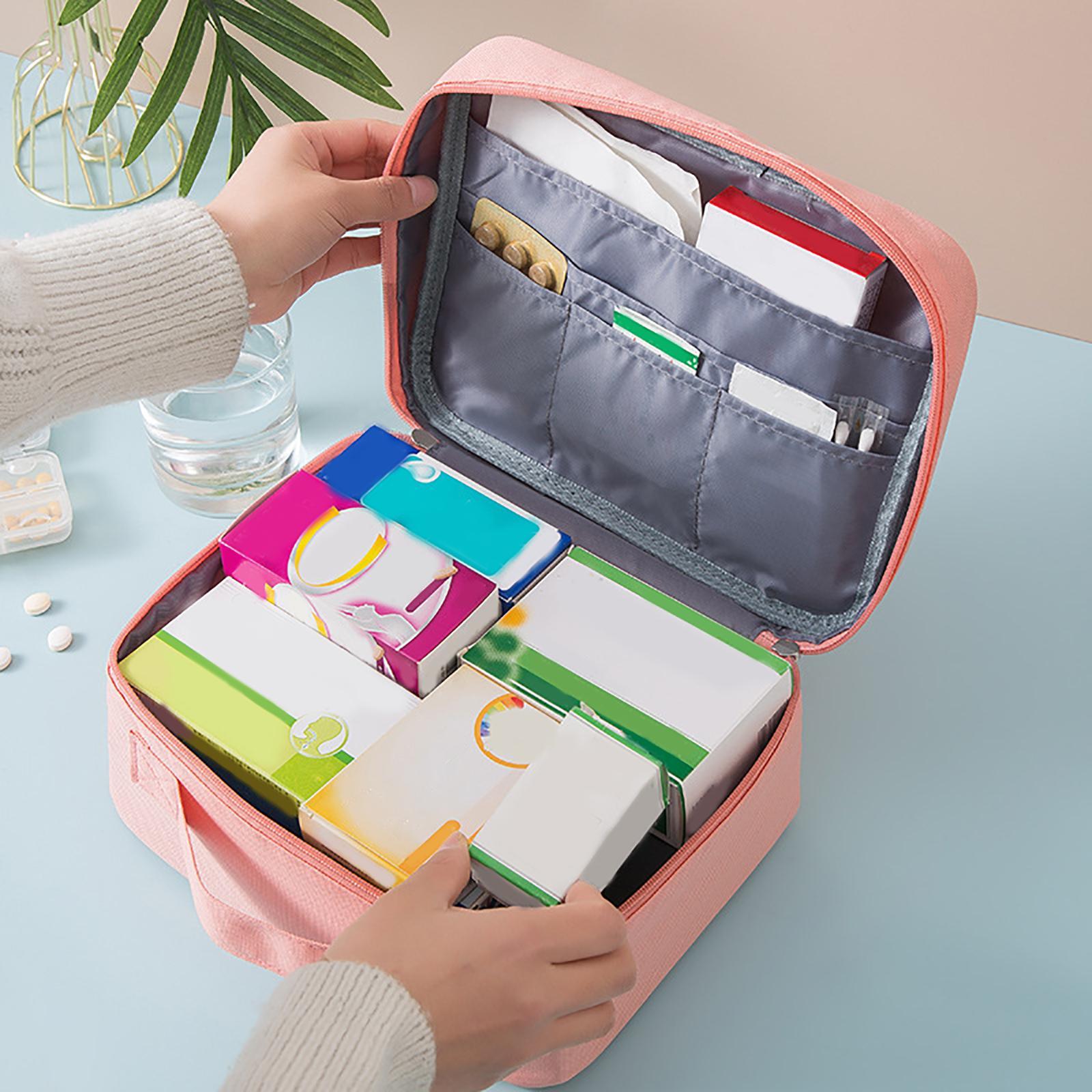 2Pcs First Aid Bag Storage Pouch Emergency Survival Bag