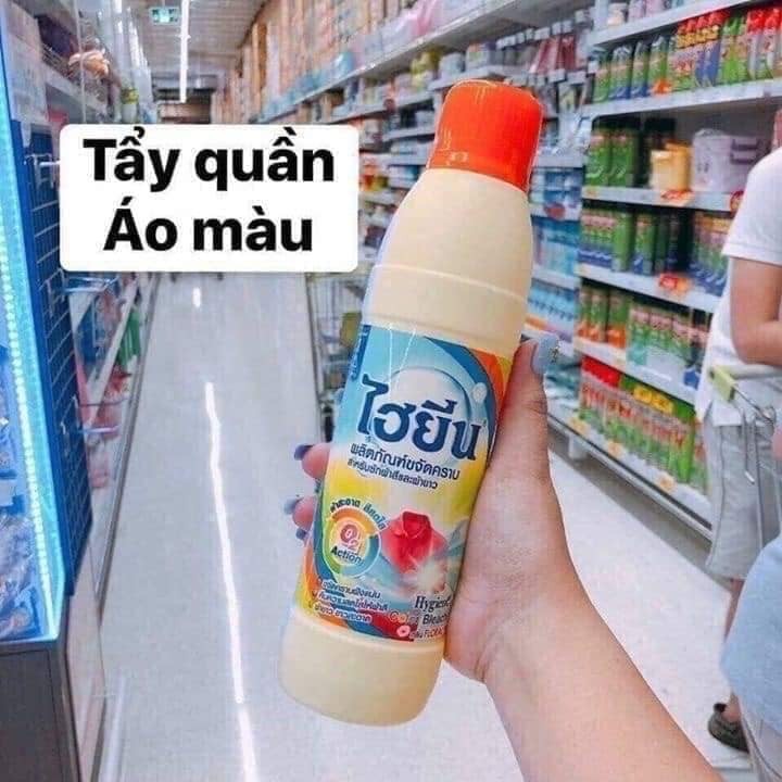 Nước tẩy quần áo trắng và màu Hygiene Thái Lan 600ml