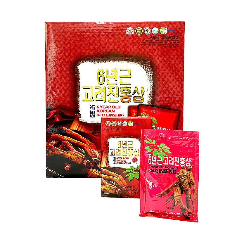 Bộ Túi Nước Hồng Sâm Taewoong Food Túi (70ml x 30 Gói)