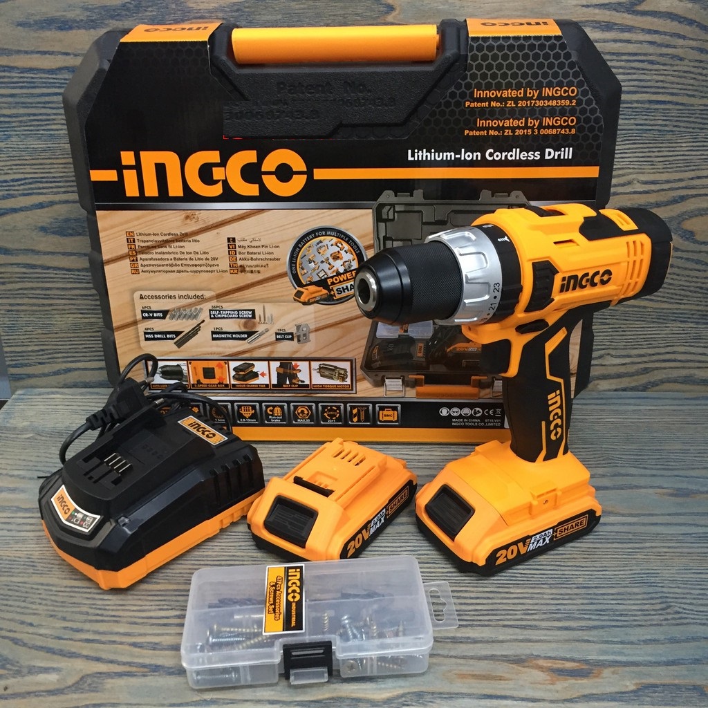 Máy khoan dùng pin Li-on hiệu Ingco CDLI2003