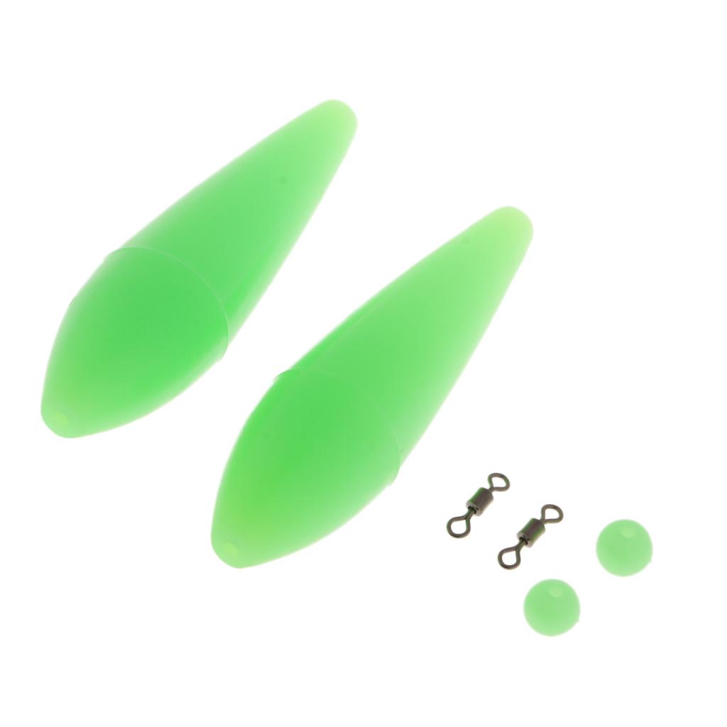 2pcs Bombarda Floats Carp Coarse Trout Bass Sea Lure Fishing Tackle 4.8g