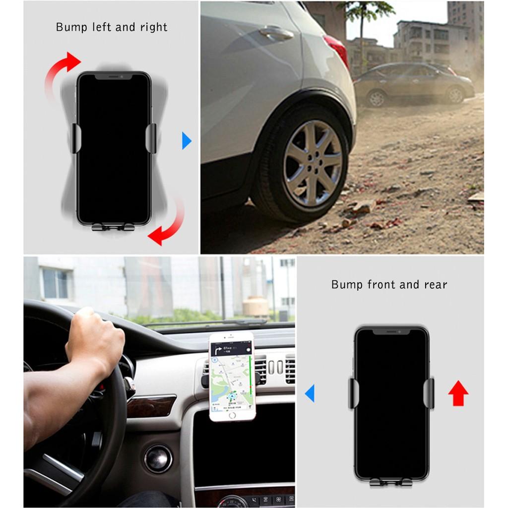 Giá đỡ điện thoại kiêm sạc nhanh không dây trên xe hơi chuẩn QI Baseus Gravity Car Mount kẹp cửa gió