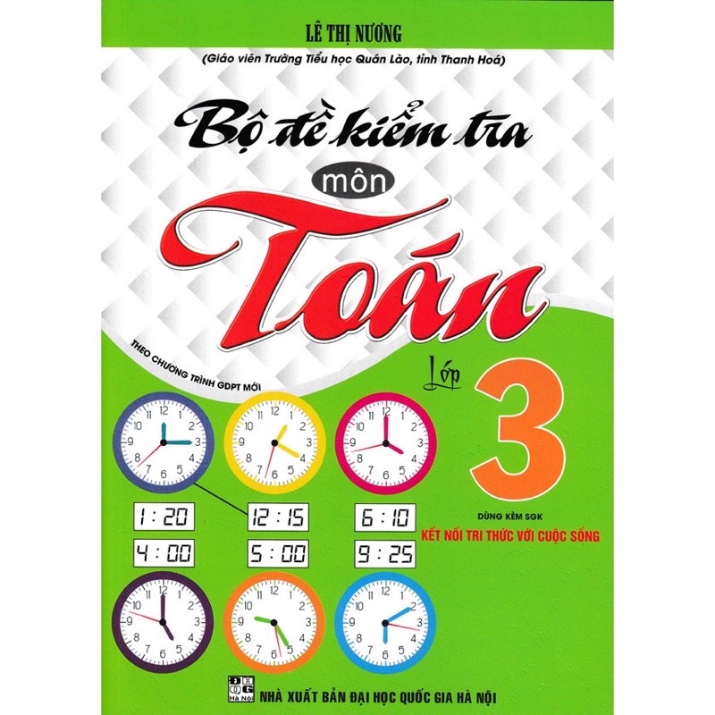 Sách - Bộ Đề Kiểm Tra Môn Toán Lớp 3 - HA 2023