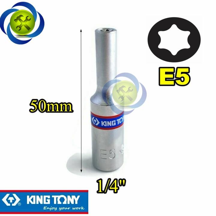 Tuýp sao E5 Kingtony 227505M loại 1/4 dài 50mm