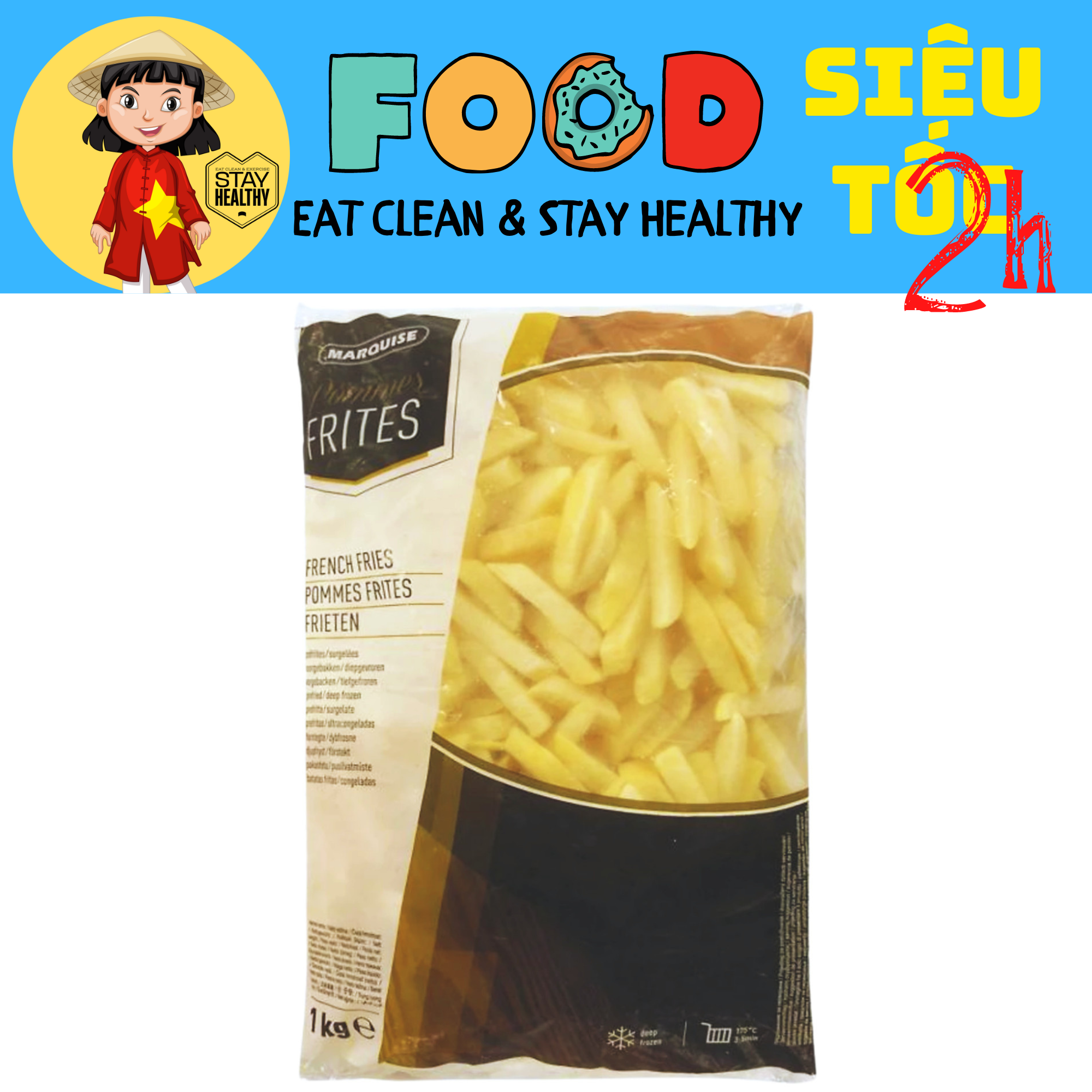 – Khoai Tây Chiên Marquise Fries.– 1kg