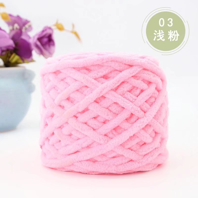 Len Nhung Đũa Cuộn 100gr Sợi 6mm, Len Sợi Đan Khăn Móc Thú Bông, Chăn Mền Mềm Mại
