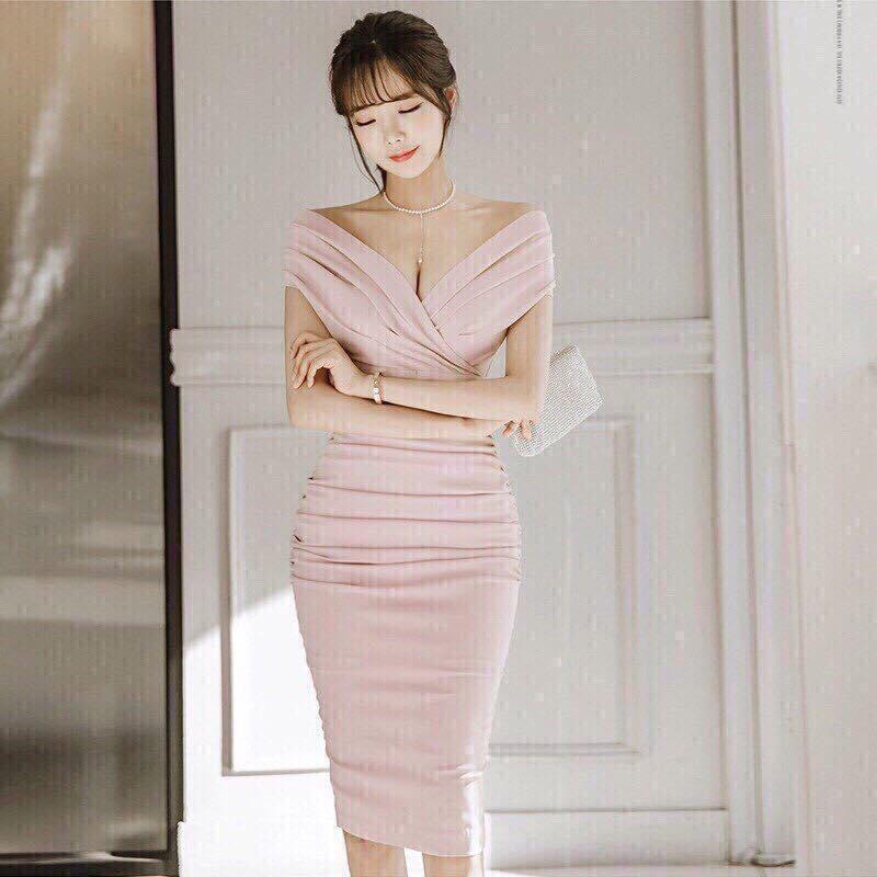 ĐẦM BODY CỔ V DỰ TIỆC SANG TRỌNG