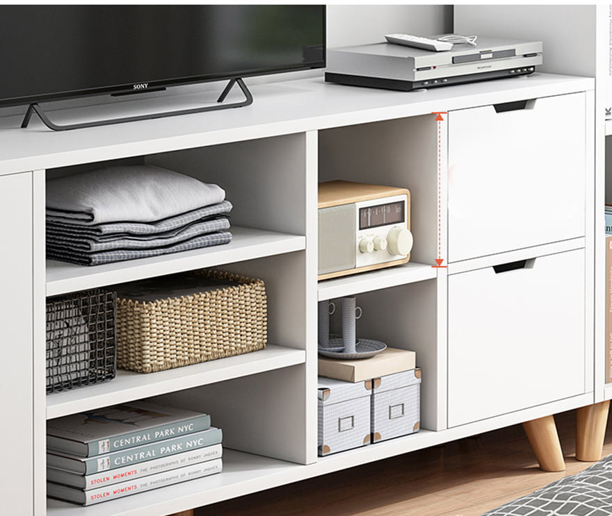 Kệ tivi hiện đại bằng gỗ thiết kế tiện dụng