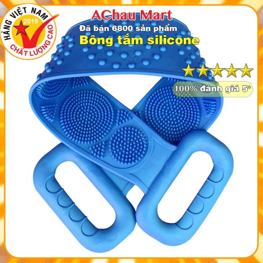 CỌ TẮM SILICON - Dây Chà Lưng 2 mặt Bằng Silicone mẫu mới