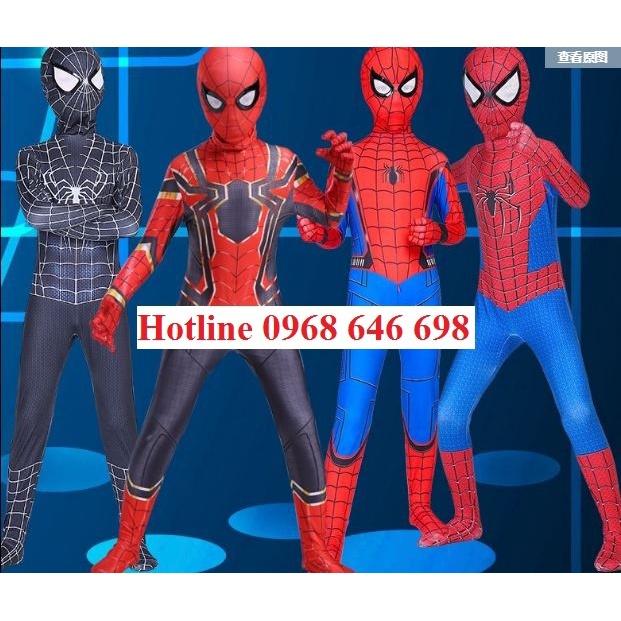 Quần Áo Hóa Trang Trẻ Em Người nhện Spiderman các phiên bản