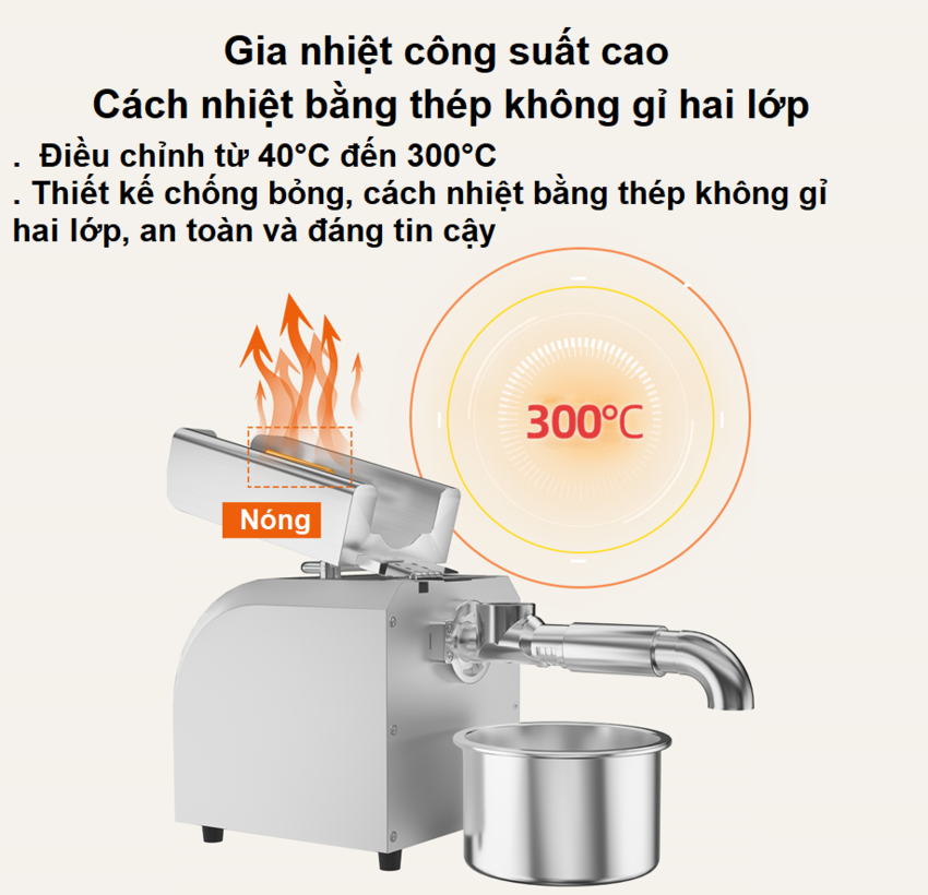 Máy ép dầu thực vật Nóng và Lạnh, dùng trong gia đình. Thương hiệu Mỹ cao cấp Septree - Z5. HÀNG CHÍNH HÃNG