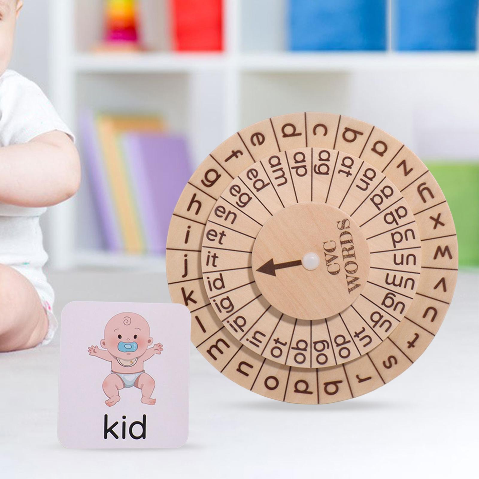 Montessori Alphabet Learning Toy Early Educational Toys Matching Game Spelling with Cards for Children Kids Toddlers Holiday Gifts