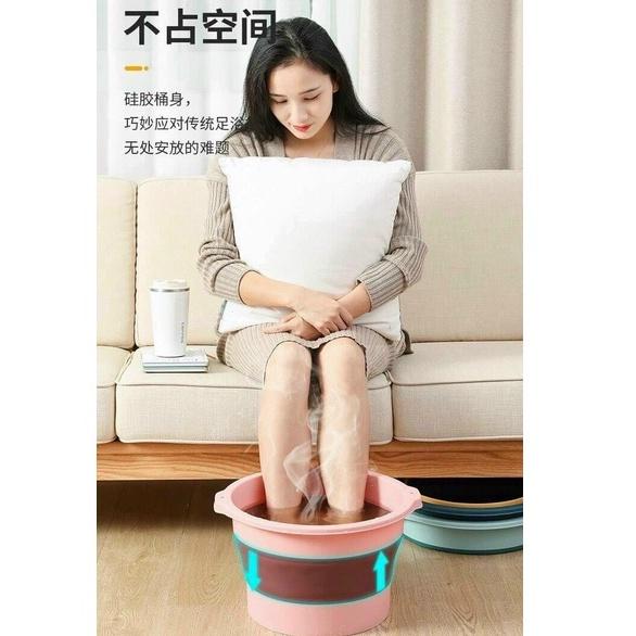 Chậu ngâm chân massage gấp gọn bồn mát xa cao cấp hỗ trợ trị liệu tốt cho sức khỏe