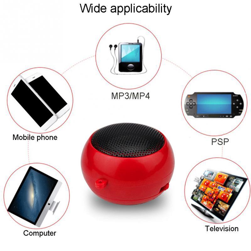 Loa mini 3.5mm cho máy tính và điện thoại kèm cáp sạc