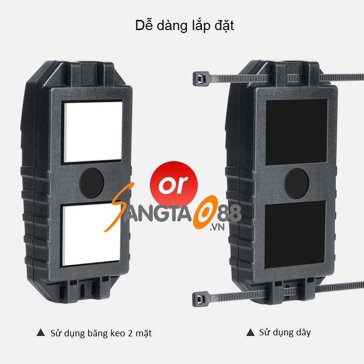 Thiết bị báo động rung mini không dây tích hợp ĐKTX thông minh, còi hú lớn SF22R