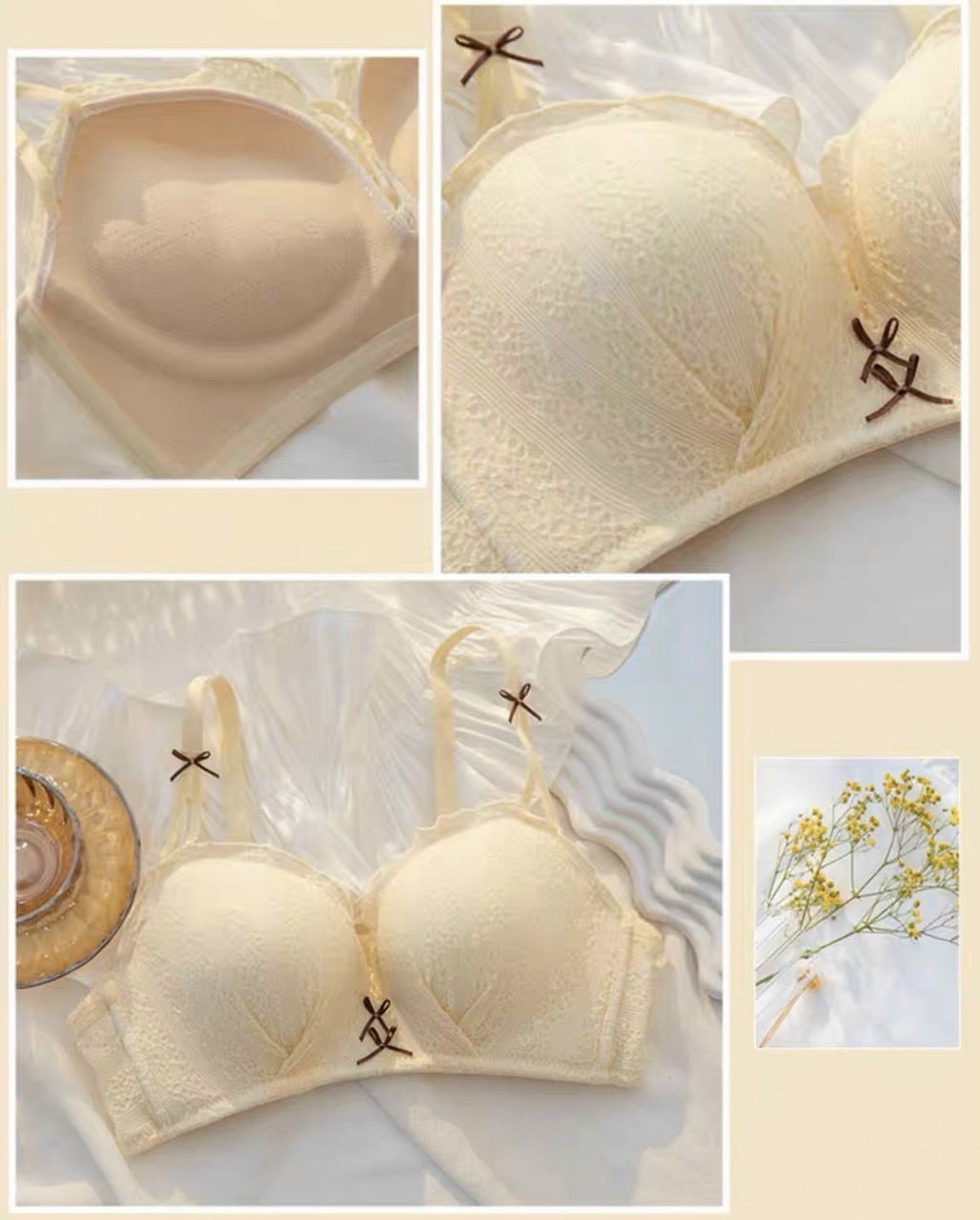 Áo ngực không gọng, mút dày 6cm, thông hơi cao cấp form đẹp mã VA765