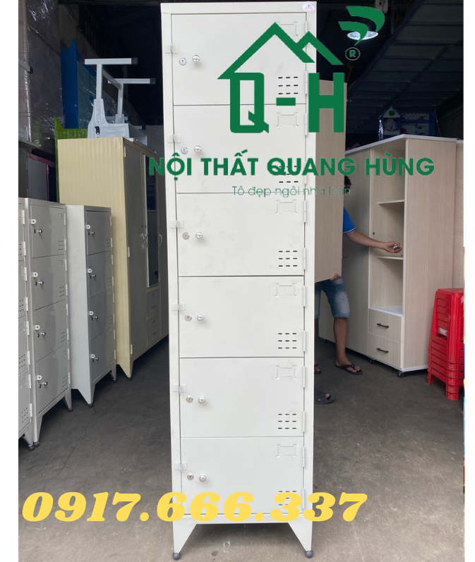 TỦ HỒ SƠ - LOCKER 6 TẦNG DÀNH CHO VĂN PHÒNG SƠN TĨNH ĐIỆN