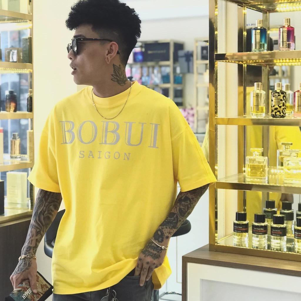 Áo Thun Local Brand Bobui Phản Quang Unisex Nam Nữ Tay Lỡ Full Mạc