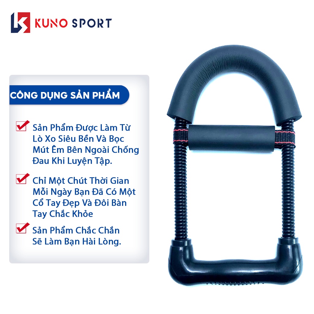 Combo Dụng Cụ Chữ U và Kìm Bóp Cơ Tay Lực Điều Chỉnh 5-60Kg Loại không đếm số Dùng Cho Mọi Lứa Tuổi (Màu ngẫu nhiên)